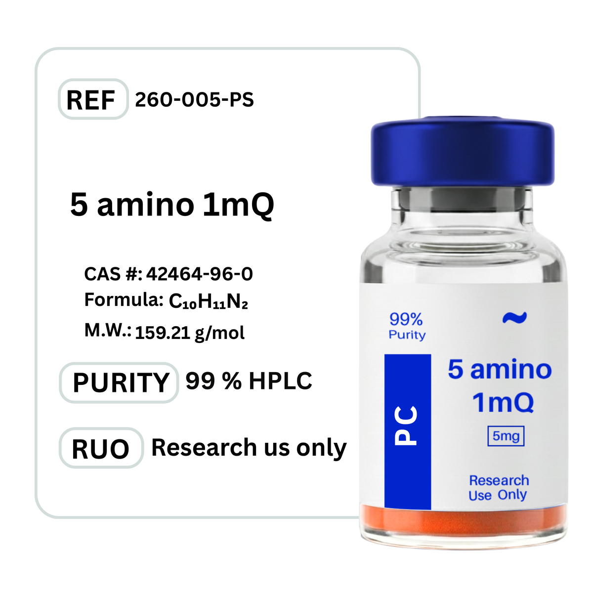 5-Amino-1MQ – Sainte-Marthe-sur-le-Lac Peptides (PC)